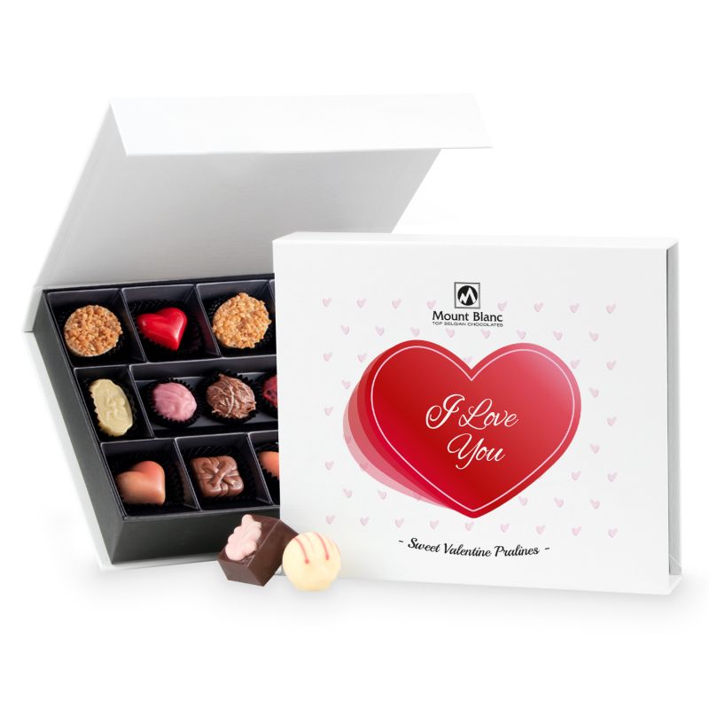 Czekoladki Chocolate Box White Medium I Love You - MountBlanc - 2