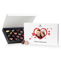 Czekoladki walentynkowe Chocolate Box White z Twoim zdjęciem i życzeniami - MountBlanc - 1