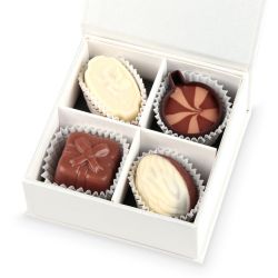 Czekoladki na Pierwszą Komunię Świętą dla dziewczynki Finesse White no.1 z Twoim zdjęciem i tekstem - MountBlanc - 3