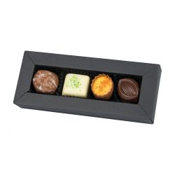 Czekoladowy upominek Elegance Cream no.1 z pralinami - MountBlanc - 1