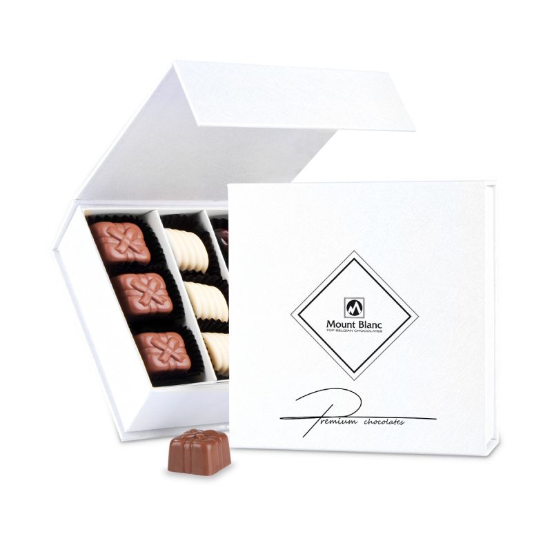 Bombonierka Finesse White no.2 z pralinami - MountBlanc - 1