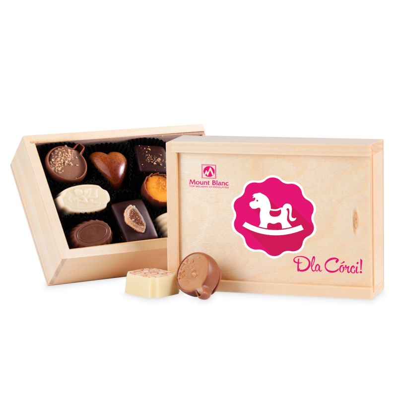 Czekoladki na Dzień Dziecka Smooth Light dla dziewczynki z Twoimi życzeniami - MountBlanc - 1