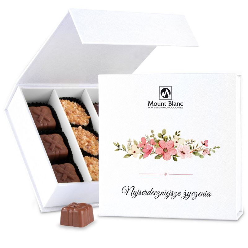 Czekoladki na imieniny Finesse White no.2 - MountBlanc - 1