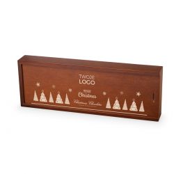 Czekoladki na Boże Narodzenie Smooth Duo Dark z logo Twojej firmy - MountBlanc - 2