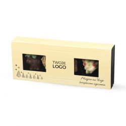 Czekoladowy upominek na Święta Elegance Cream no.1 z logo firmy i życzeniami - MountBlanc - 2