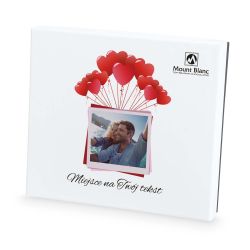 Czekoladki walentynkowe Premium White ze zdjęciem i Twoimi życzeniami