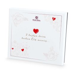 Bombonierka Premium White Z każdym dniem kocham Cię mocniej