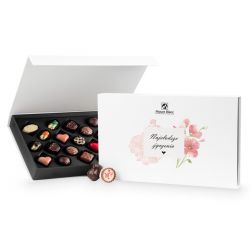 Czekoladki dla kobiety Chocolate Box White Najsłodsze życzenia