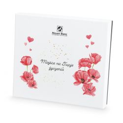 Bombonierka z okazji Dnia Kobiet Premium White z Twoimi życzeniami