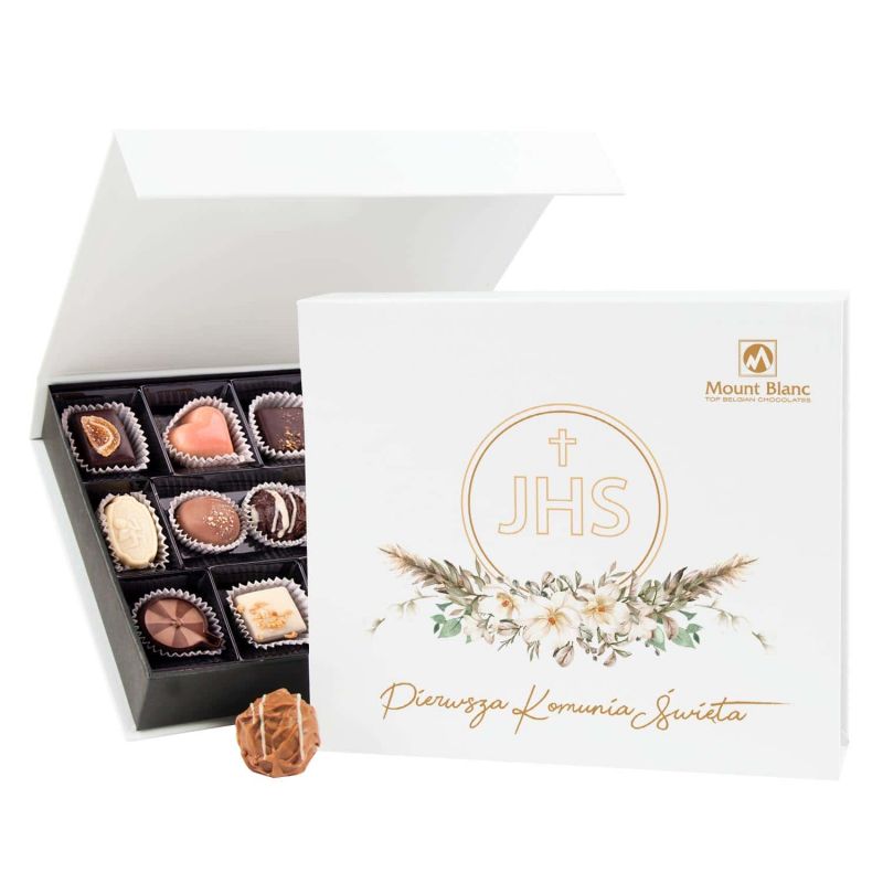 Bombonierka Chocolate Box Medium White Pierwsza Komunia Święta