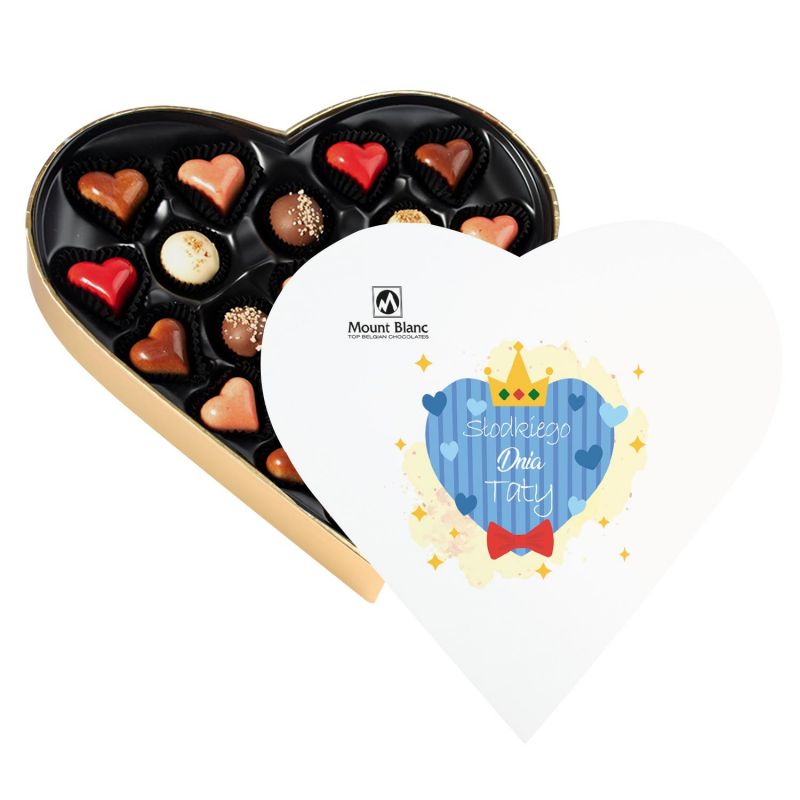 Czekoladki serca Sweet Heart White Maxi Słodkiego Dnia Taty