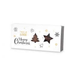 Czekoladowy prezent firmowy Elegance Delights White Mini z logo - MountBlanc - 2