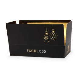 Świąteczne czekoladki firmowe Mini Ballotin Black no.4 z logo firmy - MountBlanc - 2