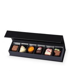 Bombonierka świąteczna Chocolate Box Long Black wiszące bombki