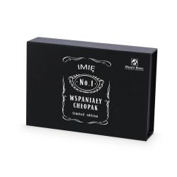 Praliny na Dzień Chłopaka Chocolate Box Mini Black z imieniem - MountBlanc - 2