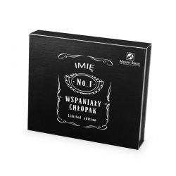 Bombonierka dla chłopaka Chocolate Box Medium Black z imieniem - MountBlanc - 2