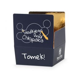 Upominek na Dzień Chłopaka Mini Ballotin Blue no.2 z imieniem - MountBlanc - 2