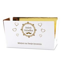 Czekoladki Mini Ballotin White no.4 z Twoimi życzeniami dla Dziadka
