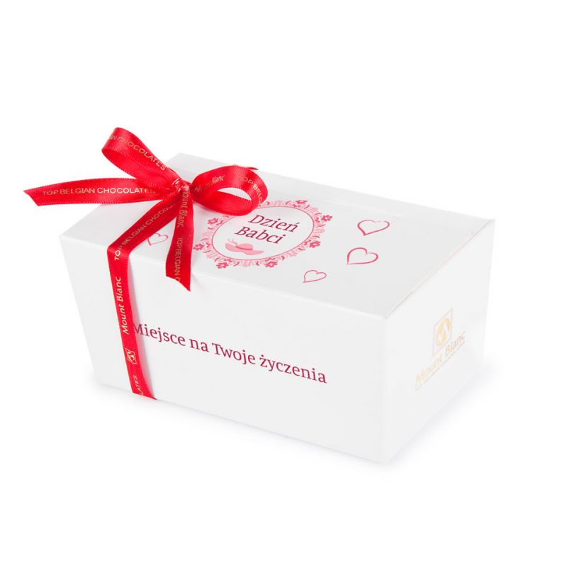 Czekoladki na Dzień Babci Ballotin White no.1 z życzeniami