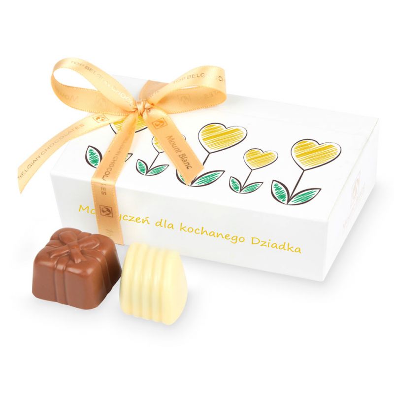 Czekoladki Mini Ballotin White no.3 na Dzień Dziadka