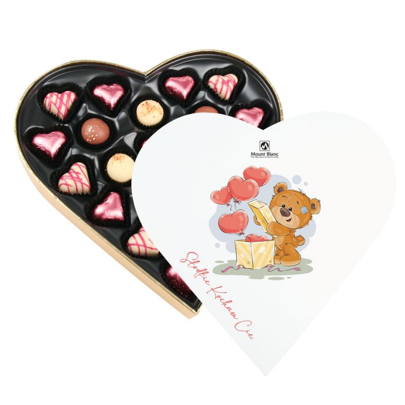 Czekoladki walentynkowe Sweet Heart White Maxi Słodkie Kocham Cię Czekoladki walentynkowe Sweet Heart White Maxi Słodkie Kocham Cię