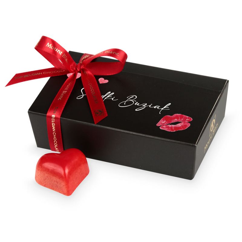 Czekoladki walentynkowe Mini Ballotin Black no.3 Słodki Buziak