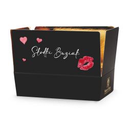 Czekoladki walentynkowe Mini Ballotin Black no.3 Słodki Buziak