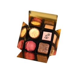 Czekoladki na Dzień Kobiet Mini Ballotin Lavender no.2 z Twoimi życzeniami