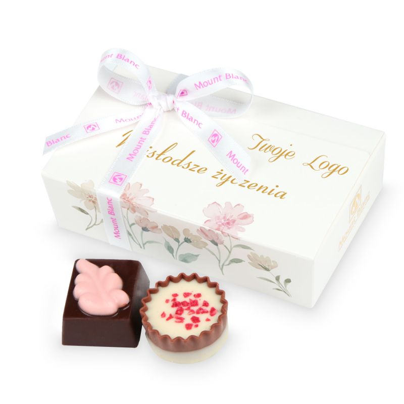 Prezent z okazji Dnia Kobiet Mini Ballotin White no.3 z Twoim logo - MountBlanc - 1