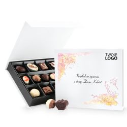 Czekoladki Chocolate Box White Medium Słodkiego Dnia Kobiet z Twoim logo - MountBlanc - 1