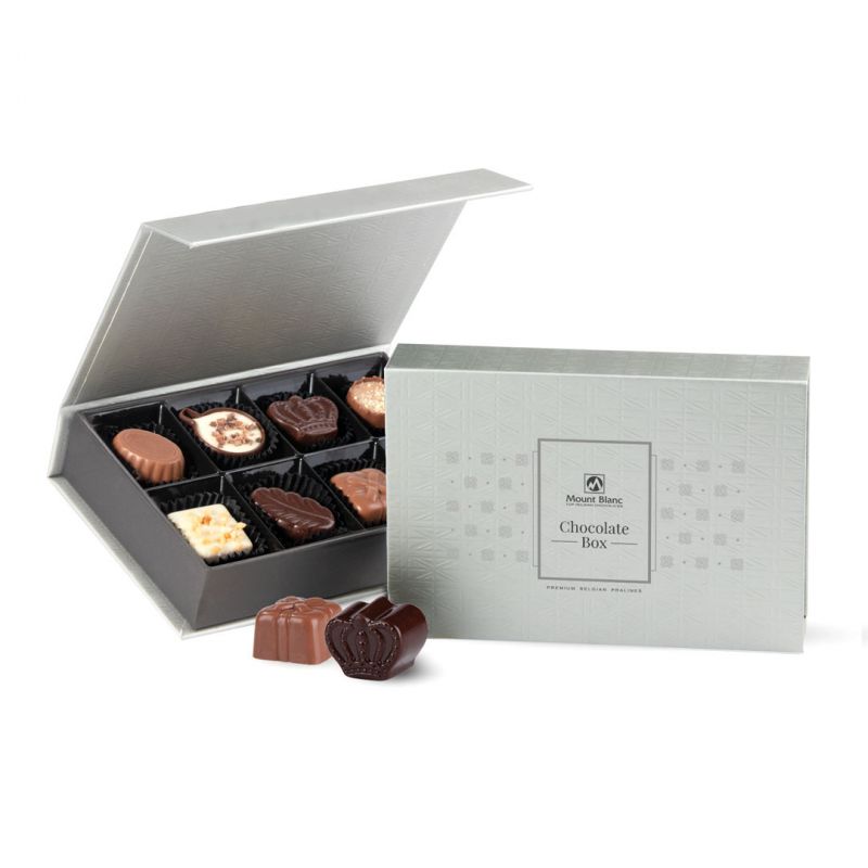 Bombonierka Chocolate Box Silver Mini z pralinami