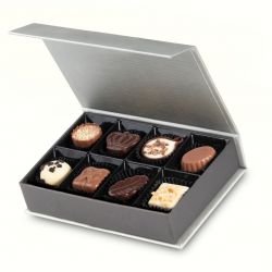 Bombonierka Chocolate Box Silver Mini z pralinami