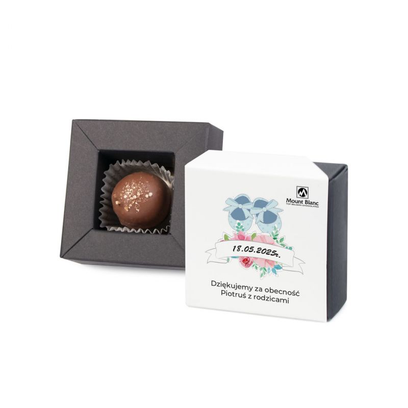 Czekoladki podziękowanie dla gości chrzciny Delights Mini White