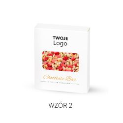 Czekoladowa tafla 35g w opakowaniu z logo firmy