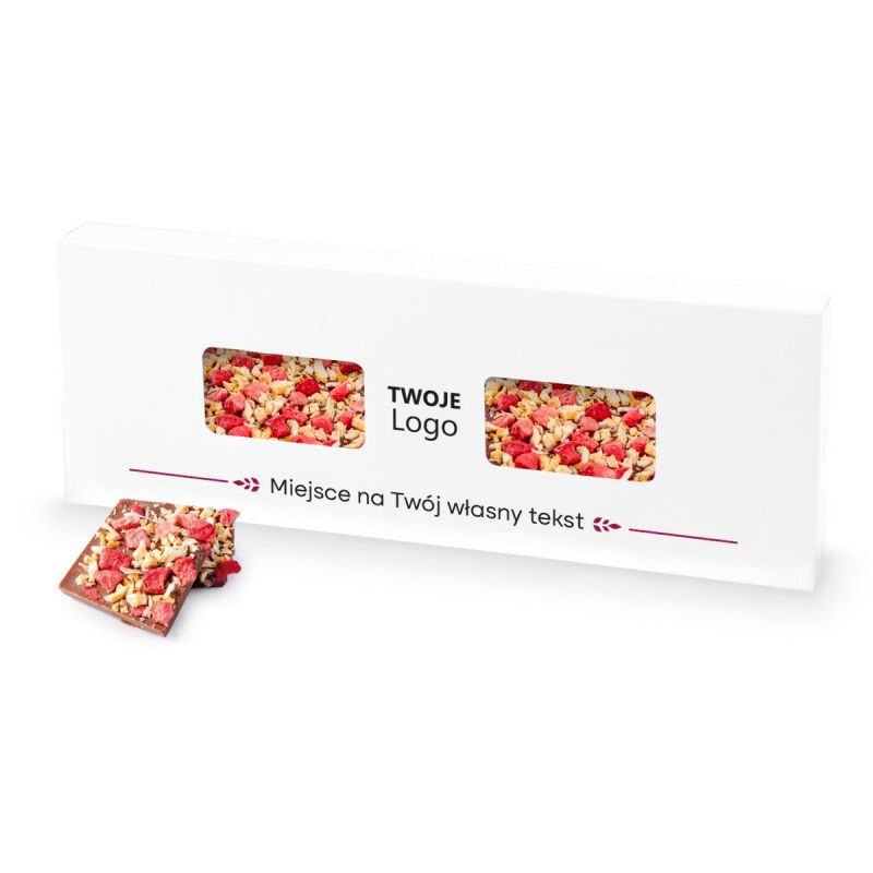 Czekoladowa tafla 100g Chocolate Bar w opakowaniu z logo Twojej firmy Czekoladowa tafla 100g Chocolate Bar w opakowaniu z logo Twojej firmy