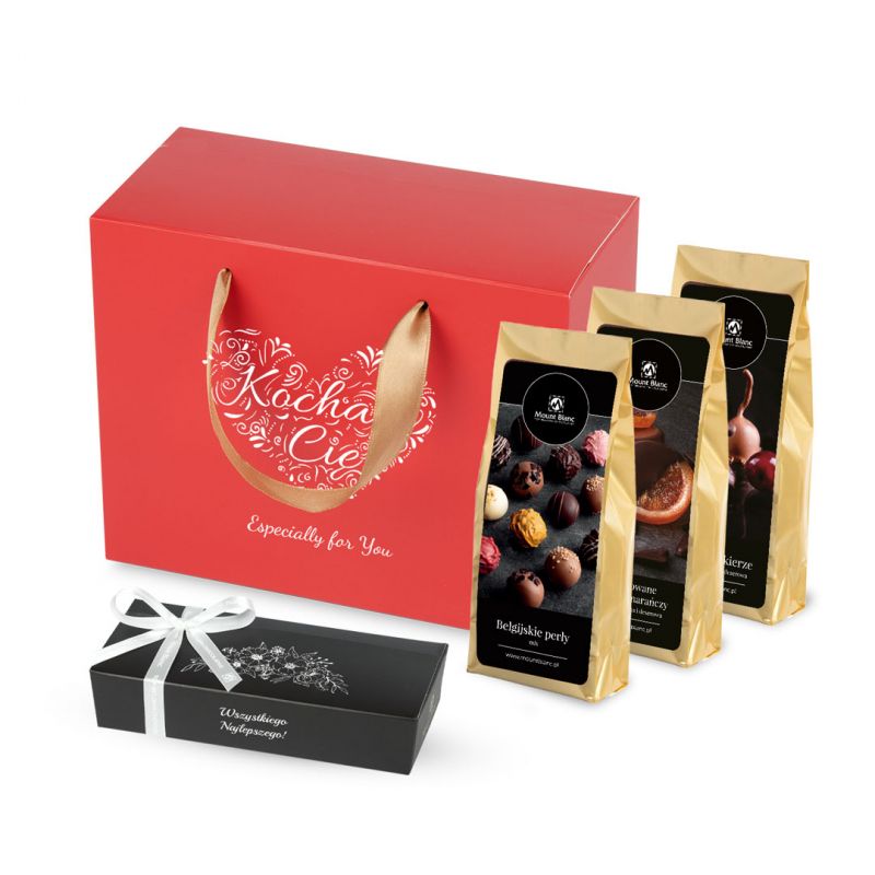 Ribbon Box Red no.2, czekoladowy upominek - MountBlanc - 1