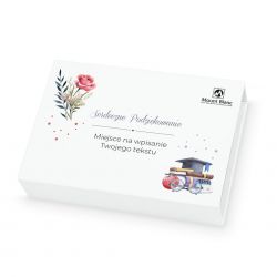 Czekoladki Chocolate Box Mini White z Twoimi życzeniami dla nauczyciela