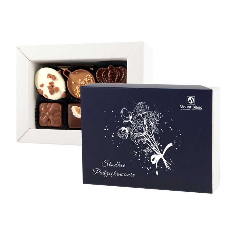 Czekoladki-podziekowanie dla nauczycielki Delights Blue no.3