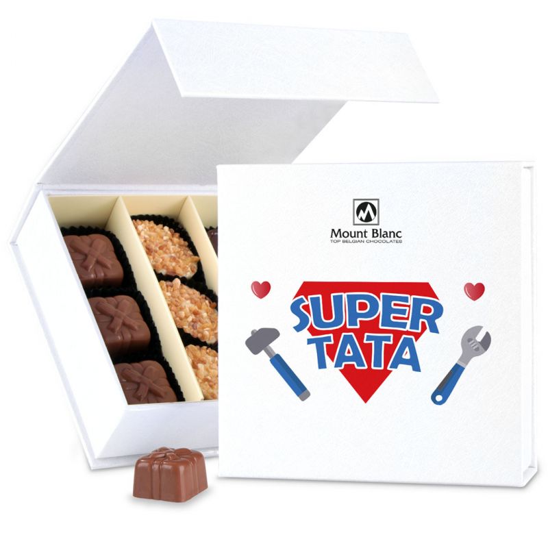 Czekoladki na Dzień Ojca Finesse White no.2 Super Tata - MountBlanc - 1 Czekoladki na Dzień Ojca Finesse White no.2 Super Tata - MountBlanc - 1
