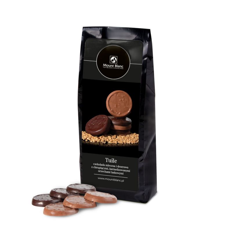 Czekoladowe krążki Tuile mix 125g - MountBlanc - 1