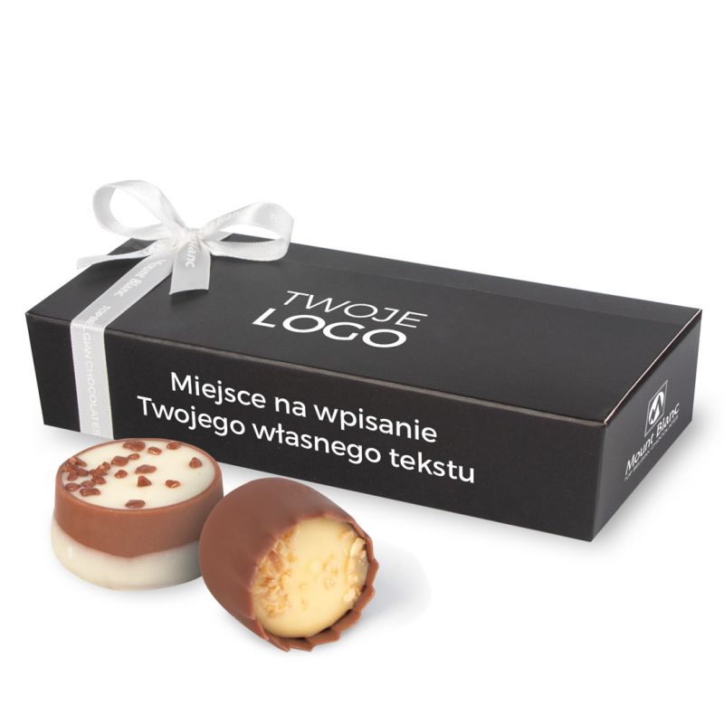 Czekoladki z Twoim logo Mini Ballotin Black no.4 - MountBlanc - 1