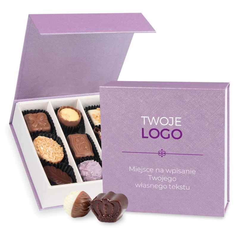 Finesse Lavender-White no.2 Czekoladki z nadrukiem firmowym - MountBlanc - 1