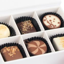 Czekoladki firmowe Finesse White z nadrukiem logo - MountBlanc - 4