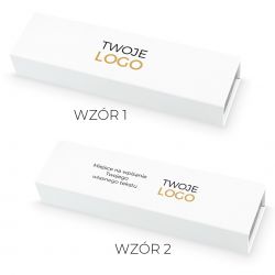 Bombonierka z logo Chocolate Box Long White z nadrukiem - MountBlanc - 2