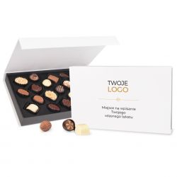 Bombonierka z logo firmy Chocolate Box White z nadrukiem - MountBlanc - 1