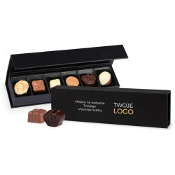 Czekoladki z logo Chocolate Box Long Black z nadrukiem - MountBlanc - 1
