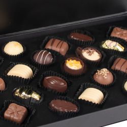 Bombonierka z logo firmy Chocolate Box Black z nadrukiem - MountBlanc - 4