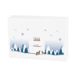 Świąteczne czekoladki dla firm Finesse White z Twoim logo - MountBlanc - 2