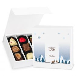 Czekoladki na Gwiazdkę Finesse White no.2 z logo firmy - MountBlanc - 1