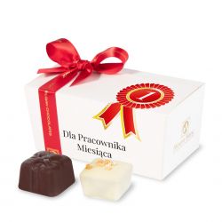 Czekoladki z logo Ballotin White no.1 Dla najlepszego pracownika miesiąca - MountBlanc - 1